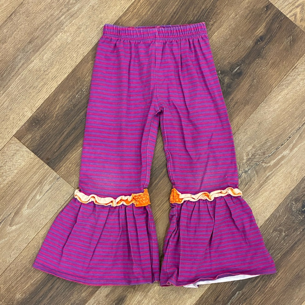Jelly The Pug Desert Lili Collection Abigail Knit Set Stripe Flare Pants 5T Girl